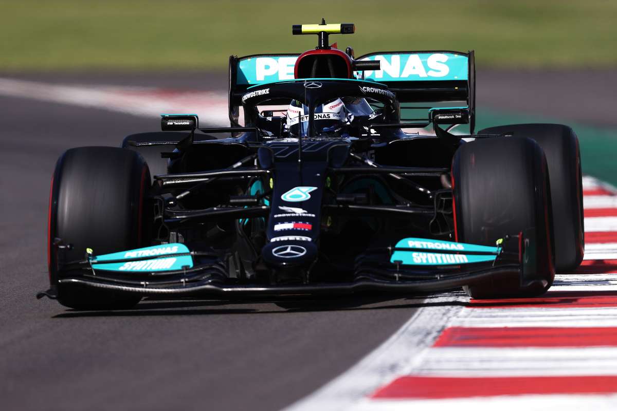 Bottas in pista in Messico (Foto di Lars Baron/Getty Images)