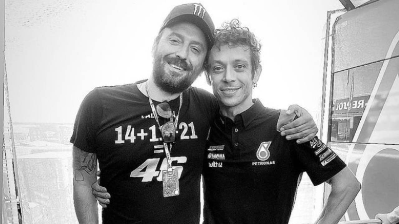 Cremonini con l'amico Valentino Rossi (Foto Cremonini Instagram)