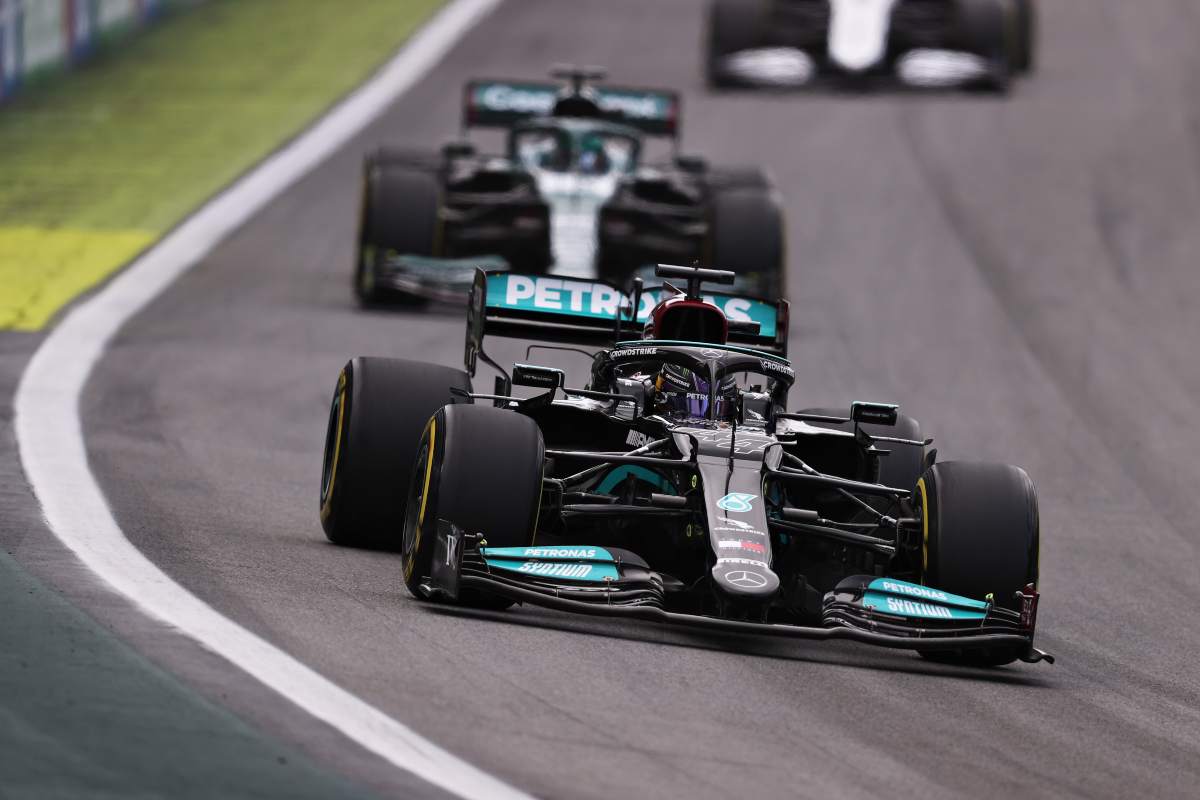 Lewis Hamilton a Interlagos (Foto di Lars Baron/Getty Images)