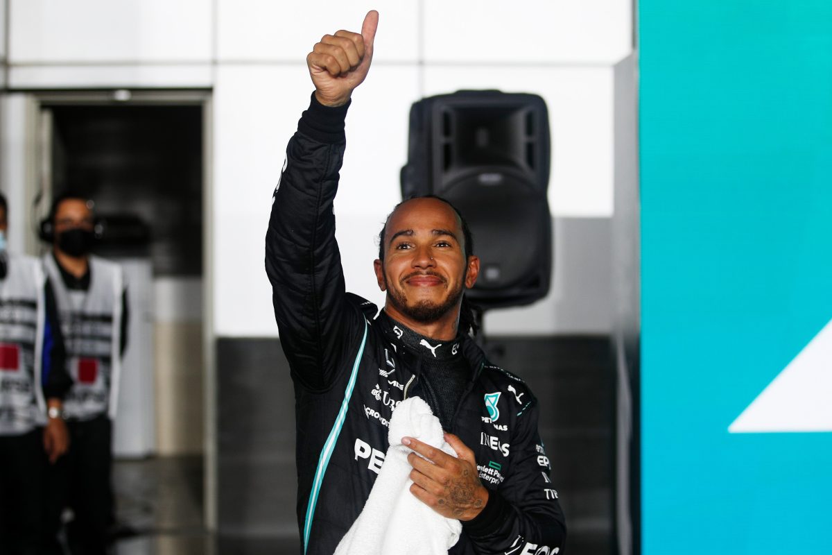 Lewis Hamilton dopo le qualifiche del Gran Premio del Qatar di F1 2021 a Losail