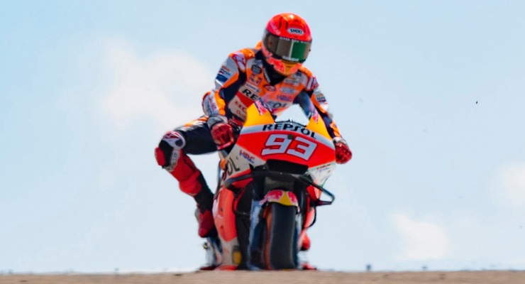 Marc Marquez in sella alla Honda