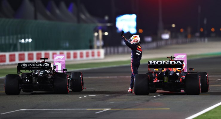 Max Verstappen dopo le qualifiche del Gran Premio del Qatar di F1 2021 a Losail (Foto  Mark Thompson/Getty Images)