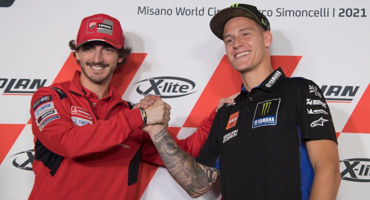 Pecco Bagnaia e Fabio Quartararo