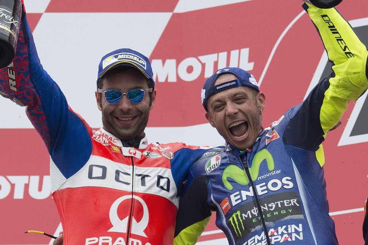 Danilo Petrucci e Valentino Rossi