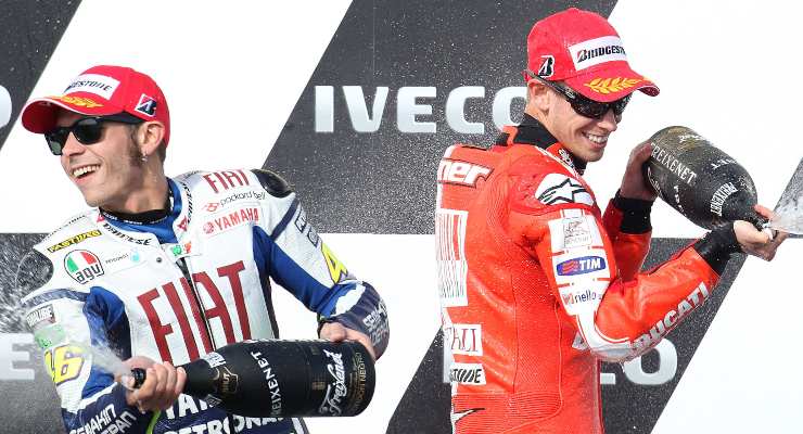 Casey Stoner e Valentino Rossi