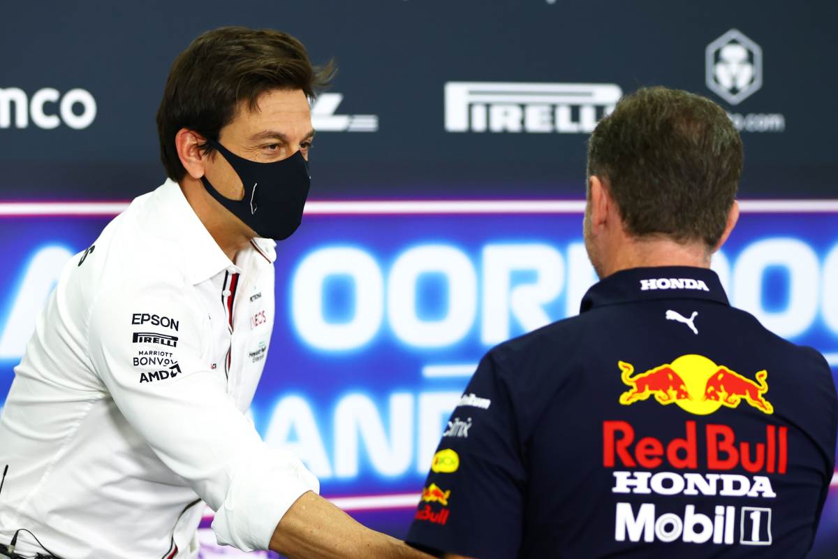 Toto Wolff e Christian Horner nella conferenza stampa alla vigilia del Gran Premio del Qatar di F1 2021 a Losail