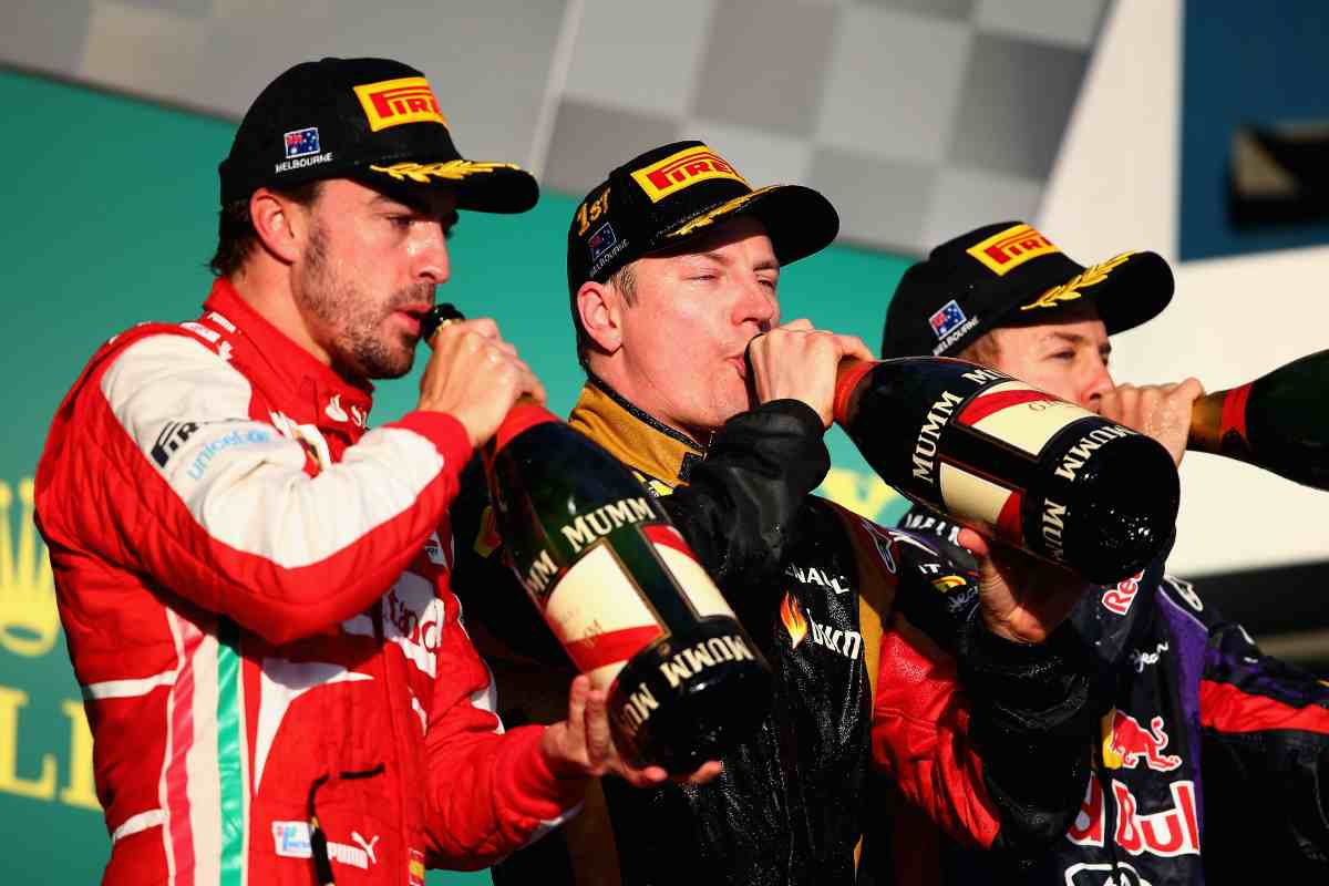 F1: Alonso, Raikkonen e Vettel (GettyImages)