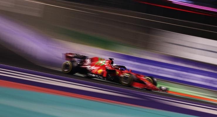 Charles Leclerc in pista (foto di Lars Baron/Getty Images)