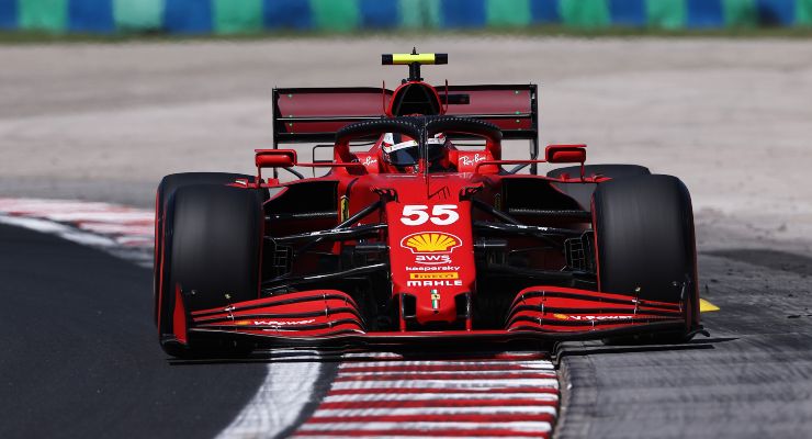 Sainz a bordo della Ferrari (Foto Getty Images)