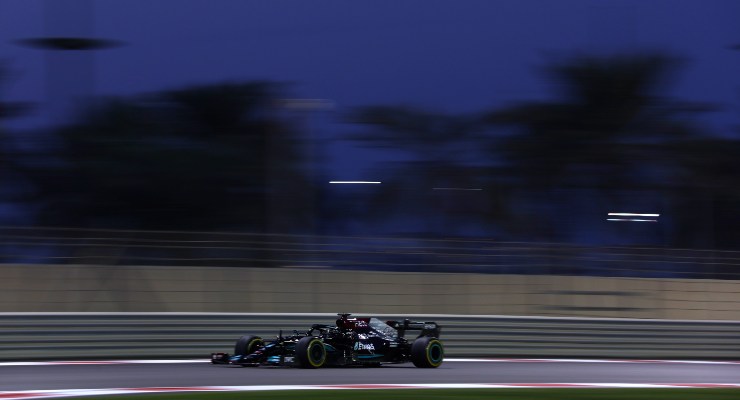 Hamilton durante le Prove Libere (Foto Getty Images)