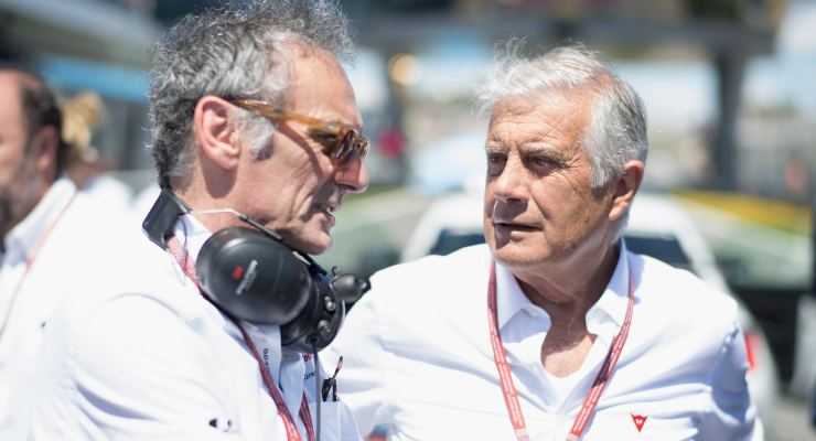 Agostini in compagni di Franco Uncini (Foto Getty Images)