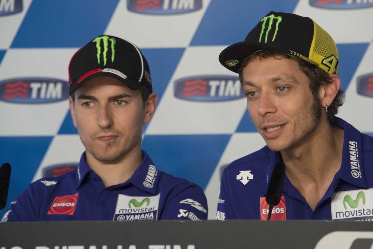 Jorge Lorenzo e Valentino Rossi (GettyImages)