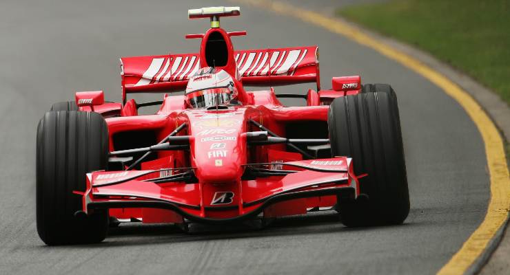 Raikkonen sulla Ferrari nel 2007 (foto di Robert Cianflone/Getty Images)