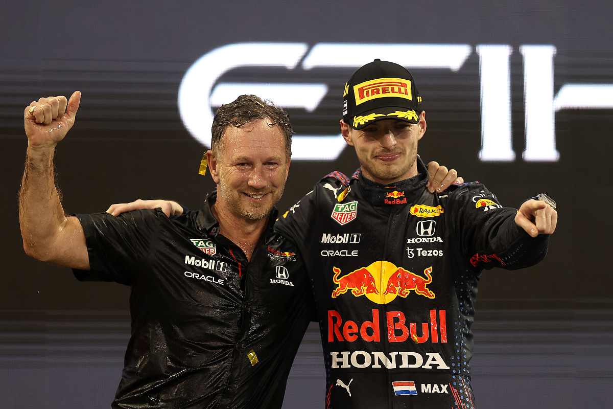 Max Verstappen con Chris Horner (foto di Lars Baron/Getty Images)