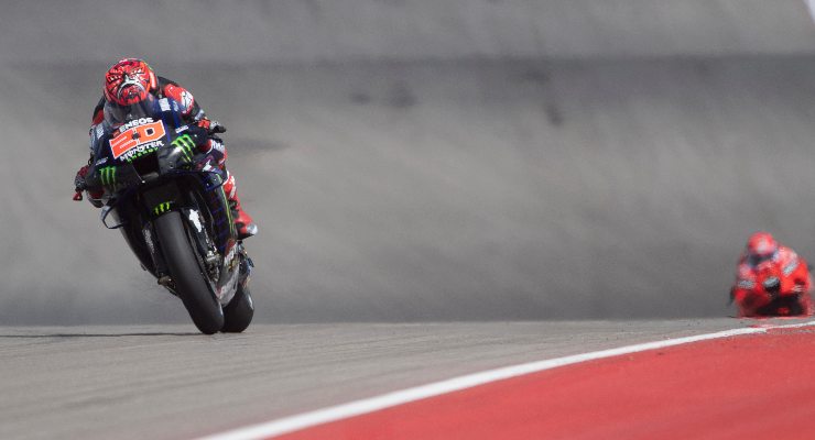 Fabio Quartararo in pista (foto di Mirco Lazzari gp/Getty Images)