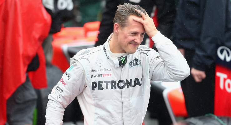 Michael Schumacher durante il suo periodo in Mercedes (foto di Clive Mason/Getty Images)