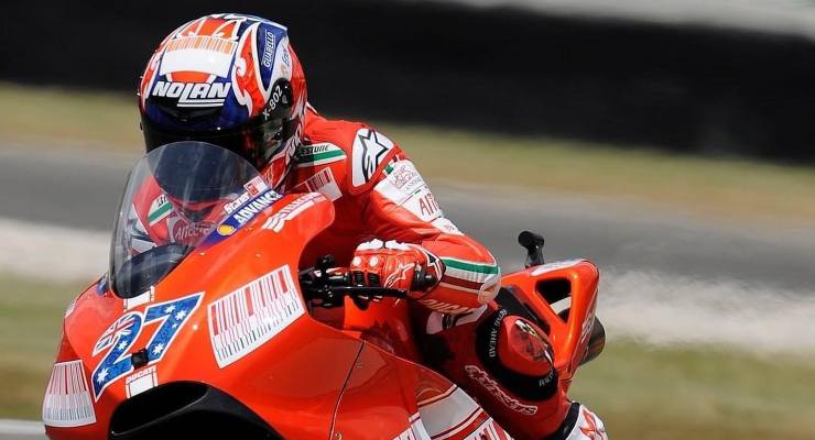 Stoner ai tempi della Ducati (foto account ufficiale Ducati Corse)