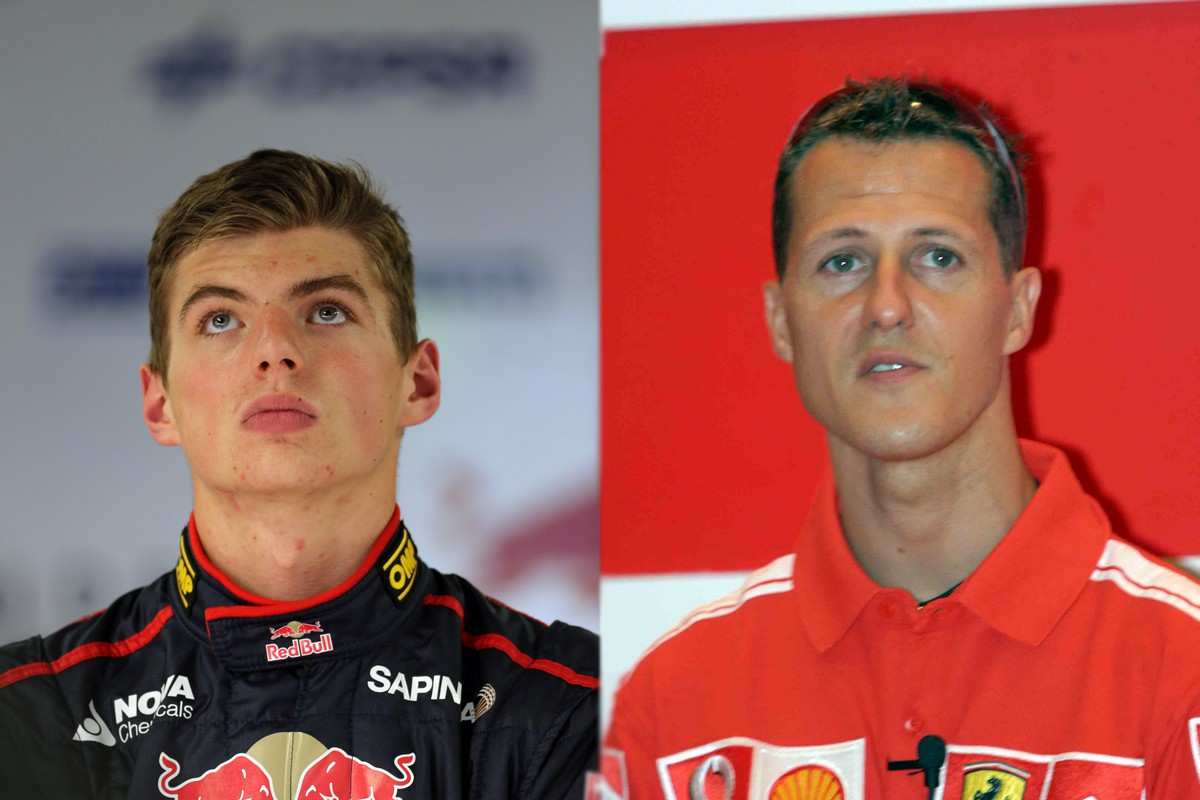 Verstappen e Schumacher (LaPresse)