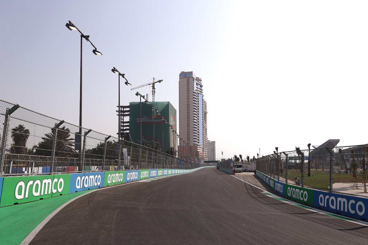 Il circuito di Jeddah che ospita il Gran Premio dell'Arabia Saudita di F1 2021