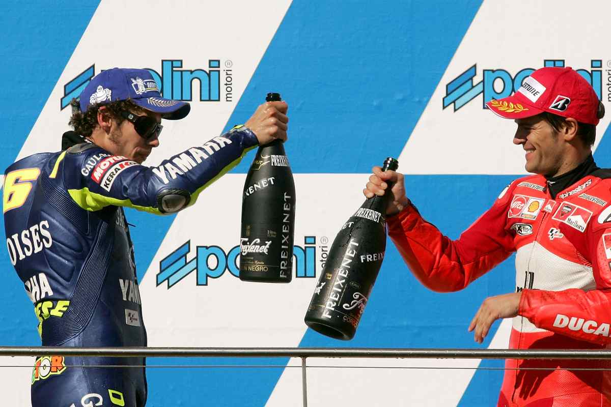 Valentino Rossi e Carlos Checa