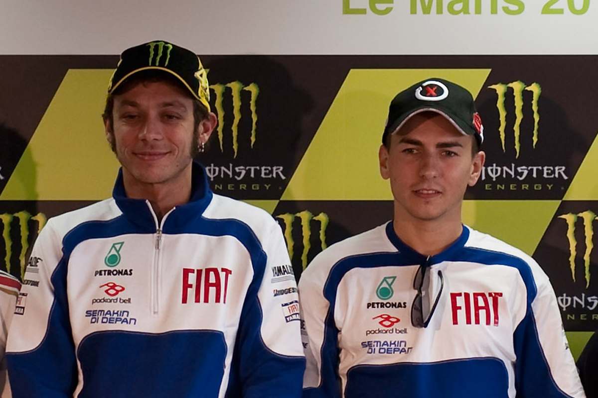 Valentino Rossi e Jorge Lorenzo