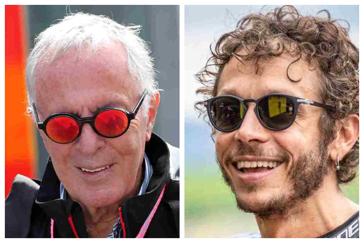 Cesare Fiorio e Valentino Rossi (foto Getty Images)