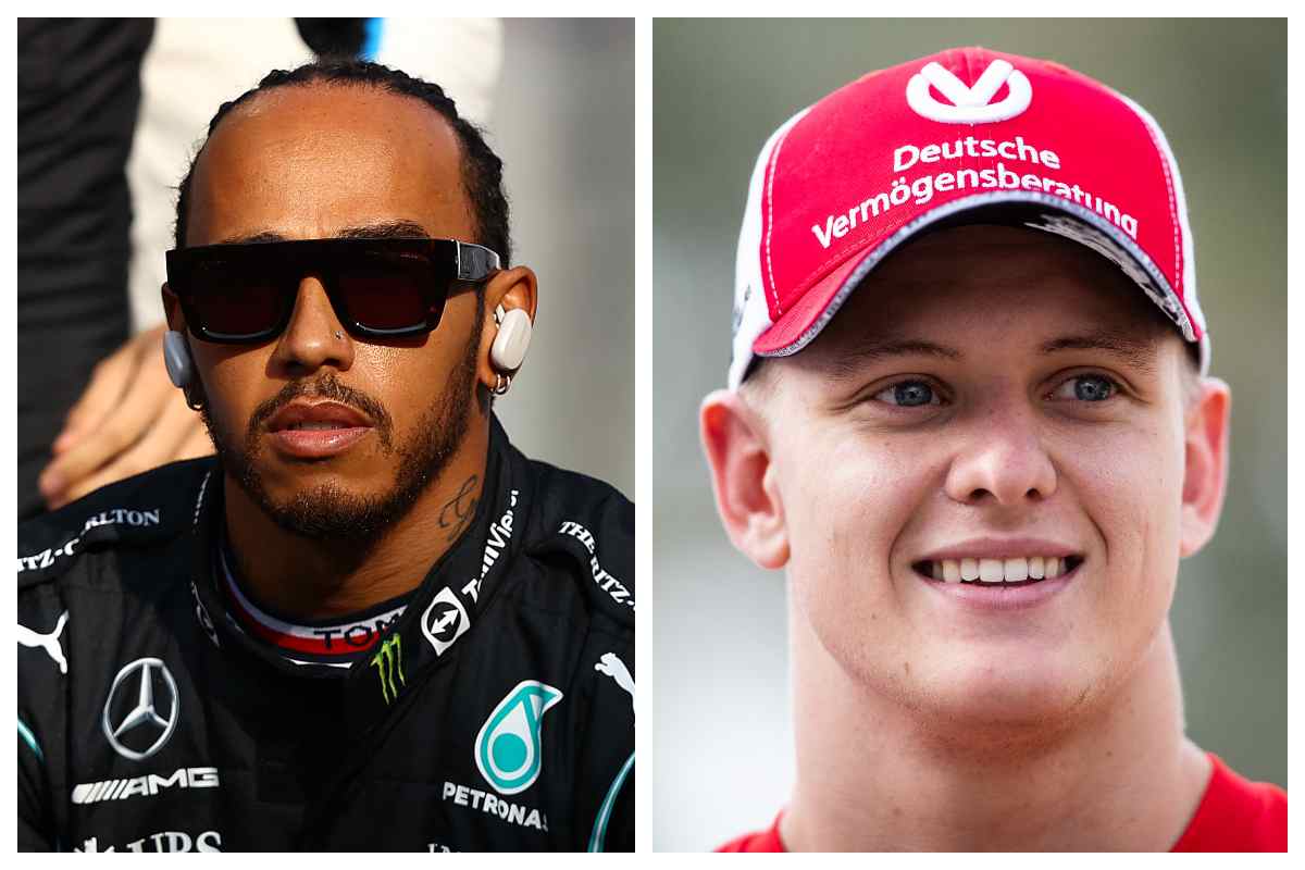 Lewis Hamilton e Mick Schumacher (GettyImages)