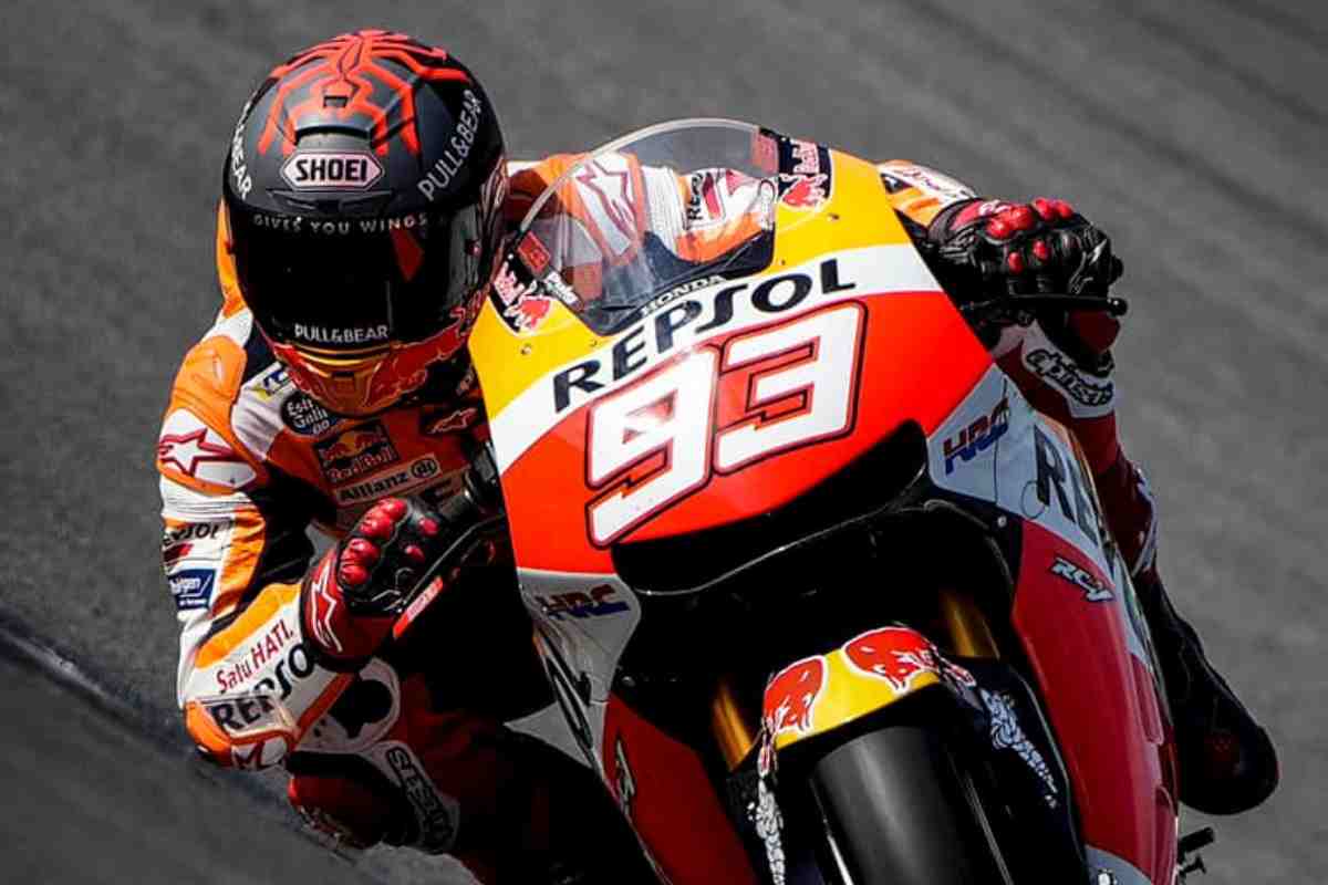 Marc Marquez in pista a Portimao (foto account ufficiale Facebook)