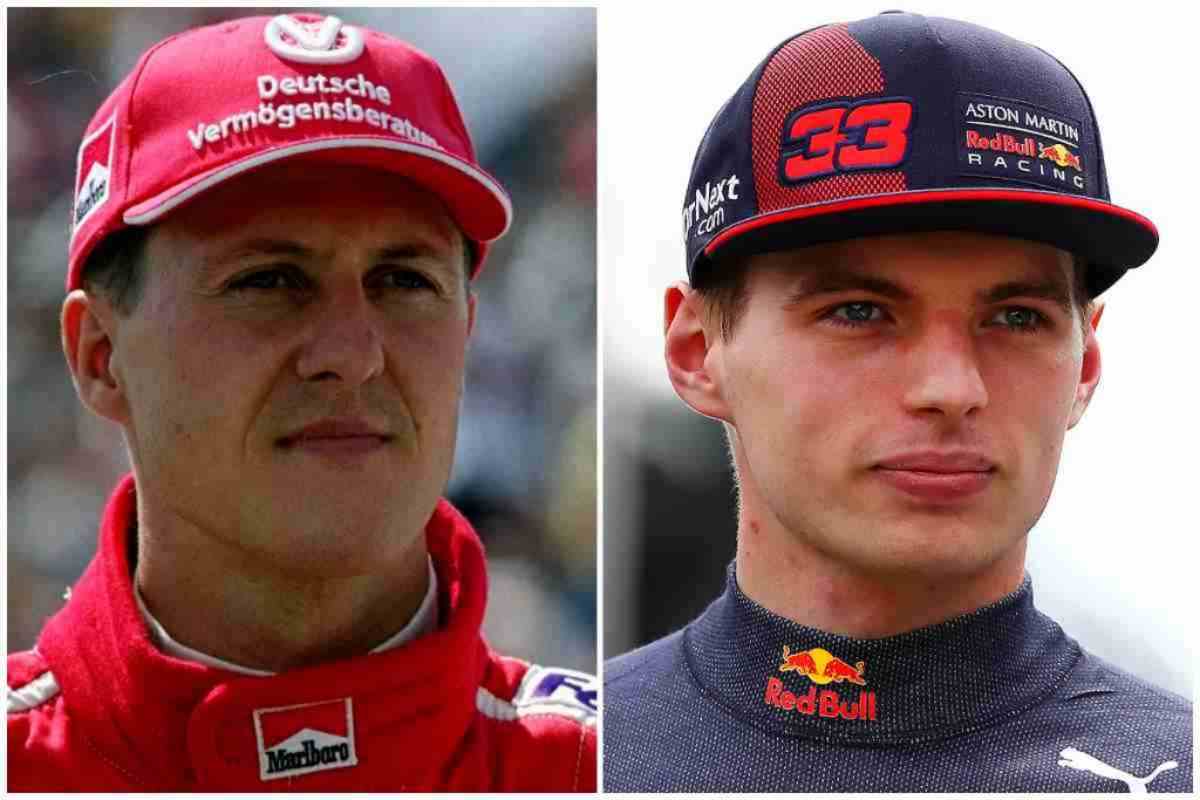 Max Verrstappen e Michael Schumacher (GettyImages)