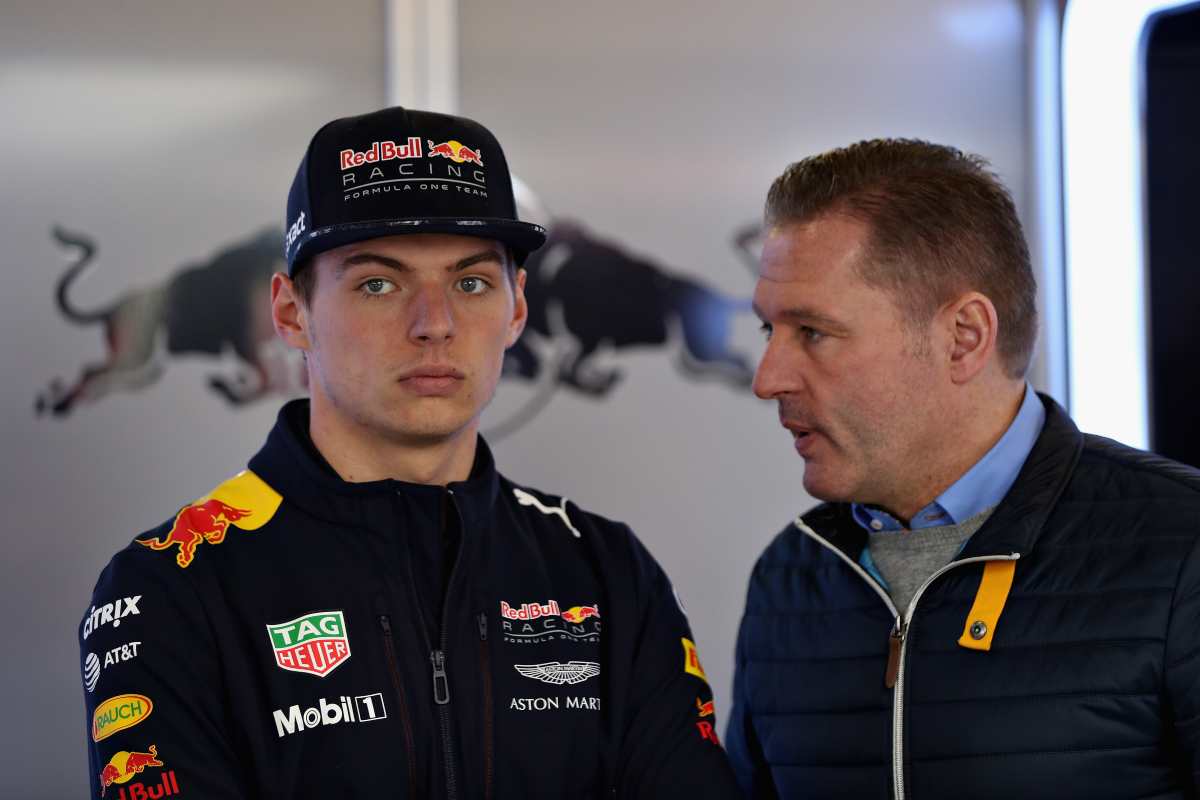 Max Verstappen e il padre Jos (GettyImages)