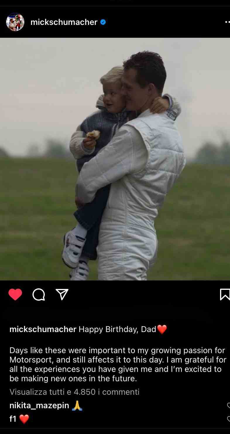 Michael e Mick Schumacher (GettyImages)