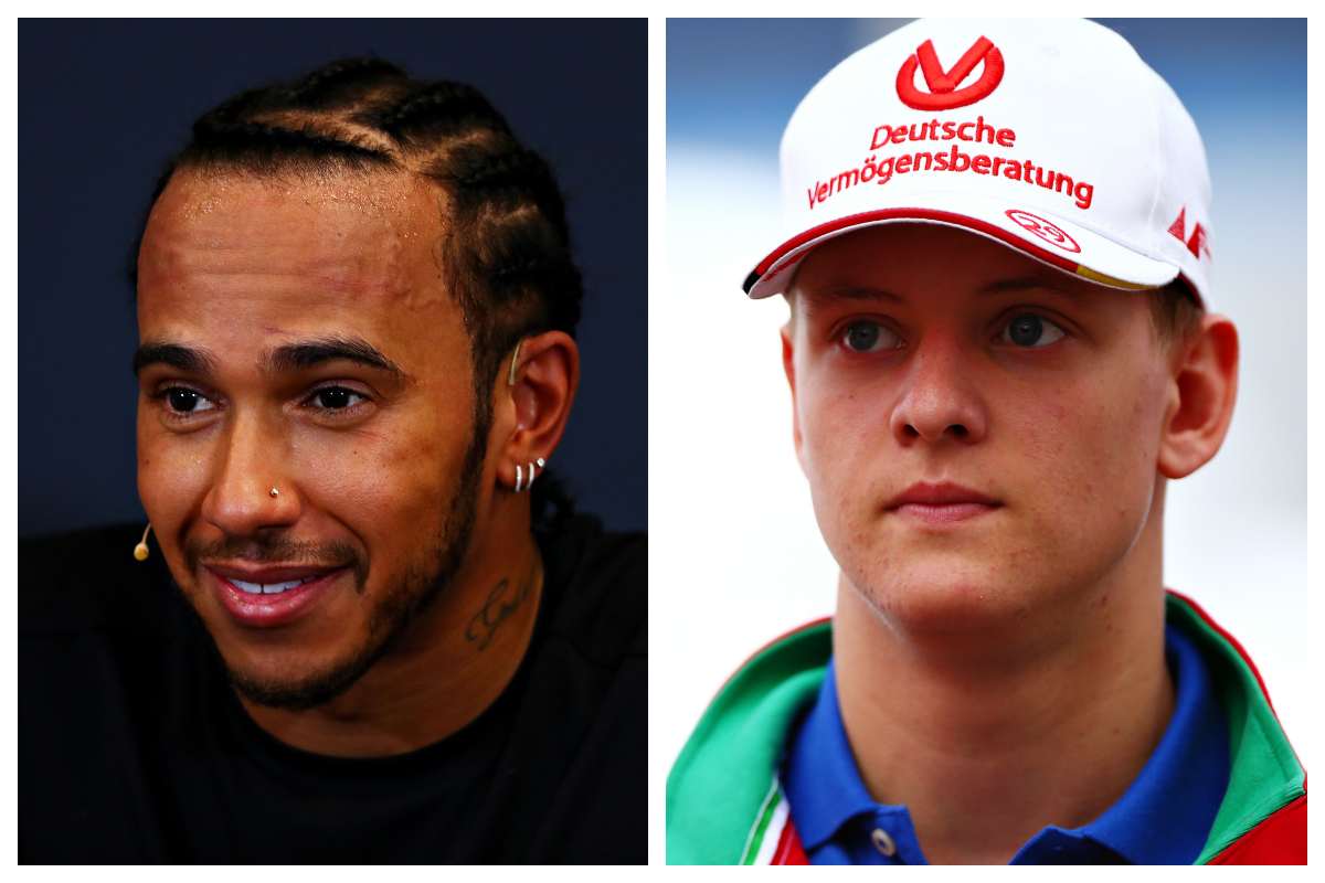 Mick Schumacher e Lewis Hamilton (GettyImages)