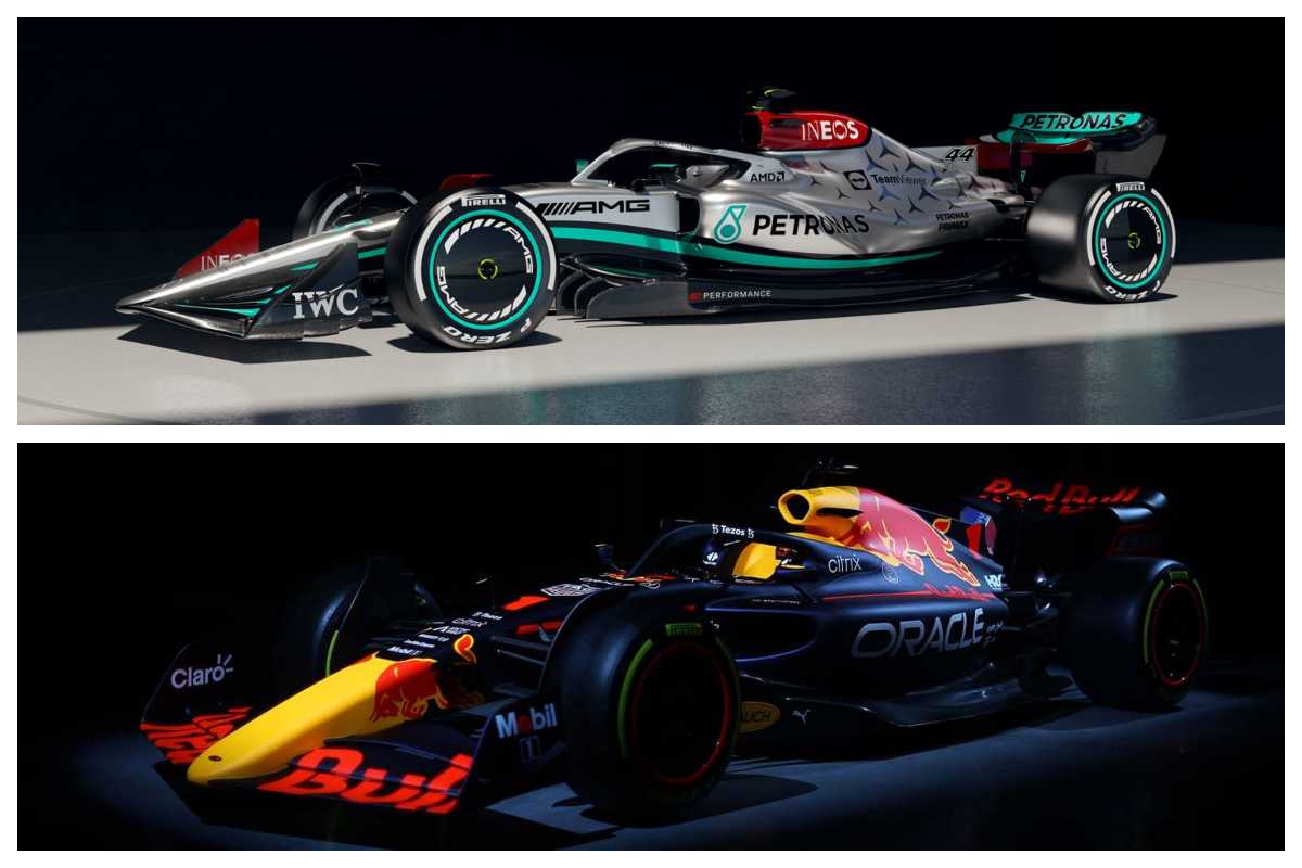Red Bull e Mercedes (Twitter)