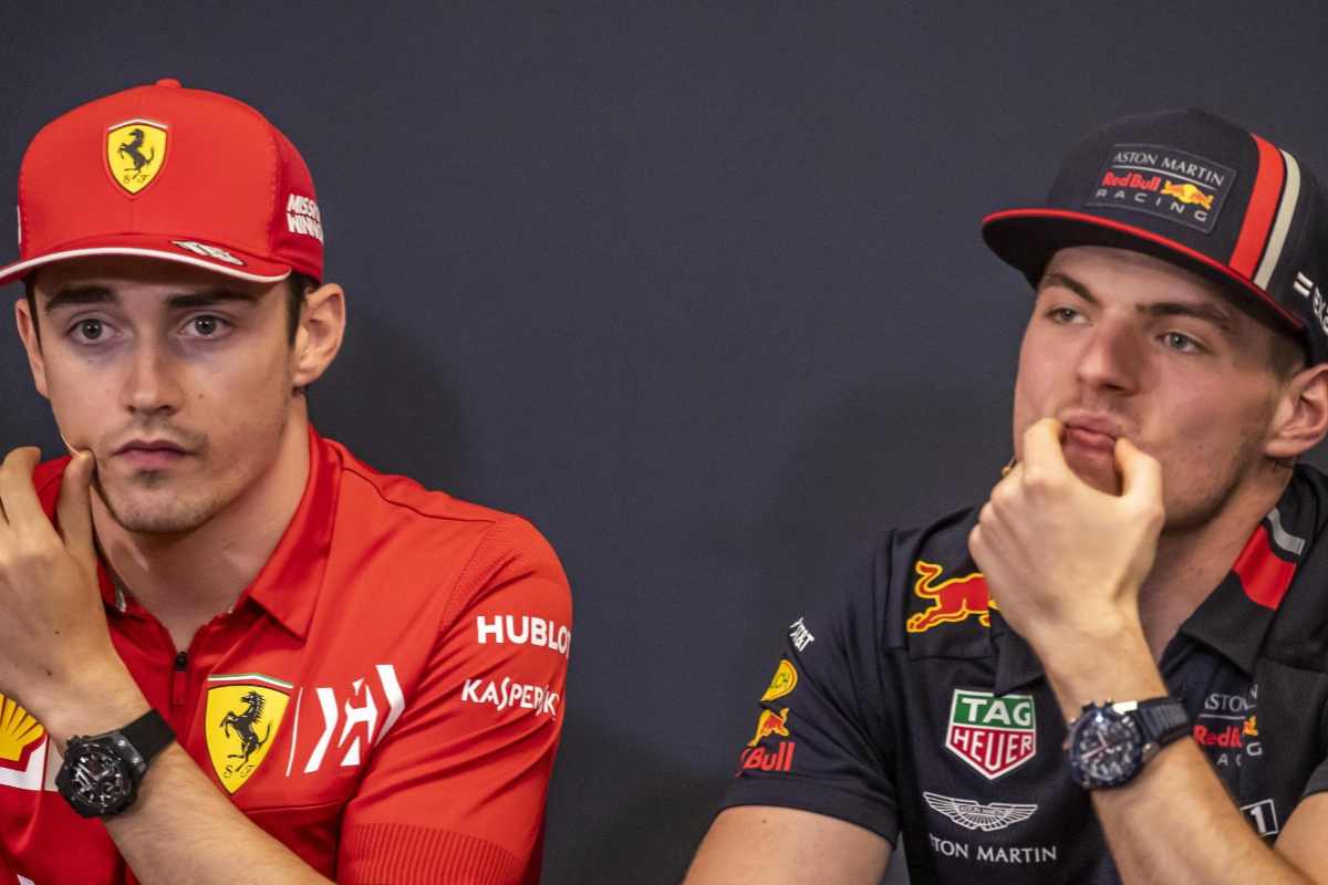 F1 Charles Leclerc e Max Verstappen (ANSA)