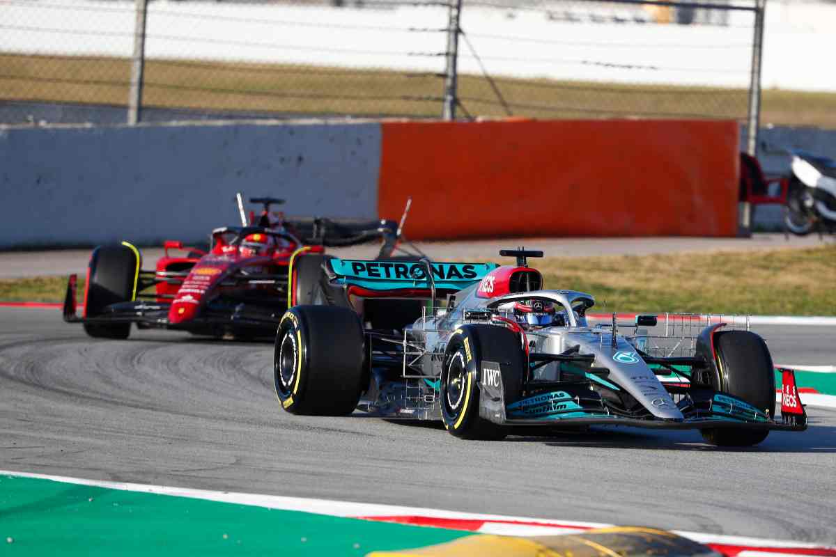 F1 Ferrari e Mercedes (LaPresse)