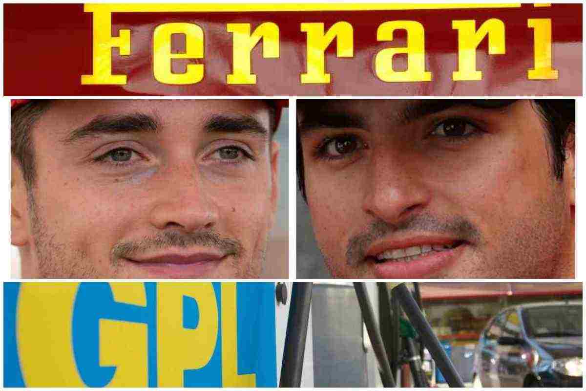 Ferrari, Sainz e Leclerc e GPL (ANSA e LaPresse)
