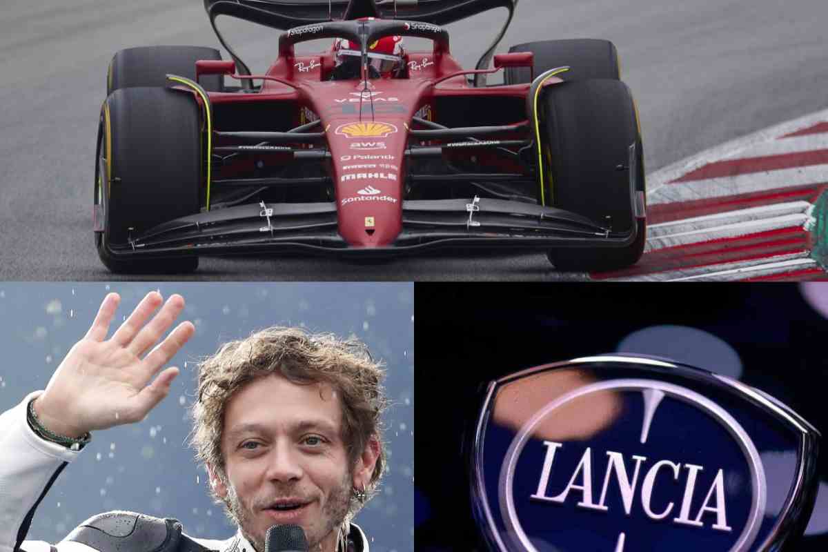 Ferrari, Valentino Rossi e Lancia (Collage)