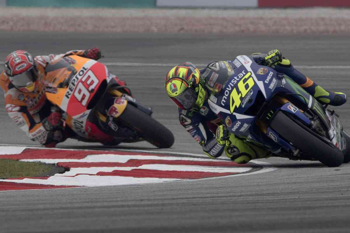 MotoGP Marc Marquez e Valentino Rossi (ANSA)