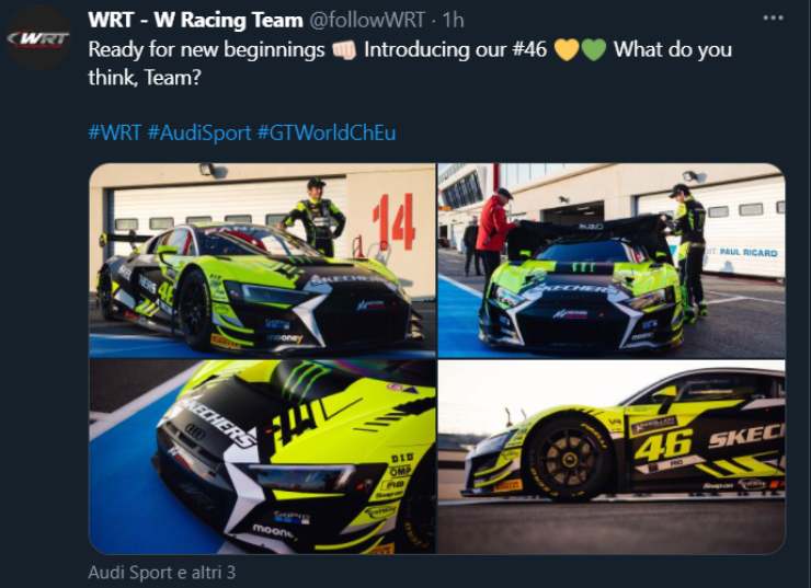 Valentino Rossi Audi wrt