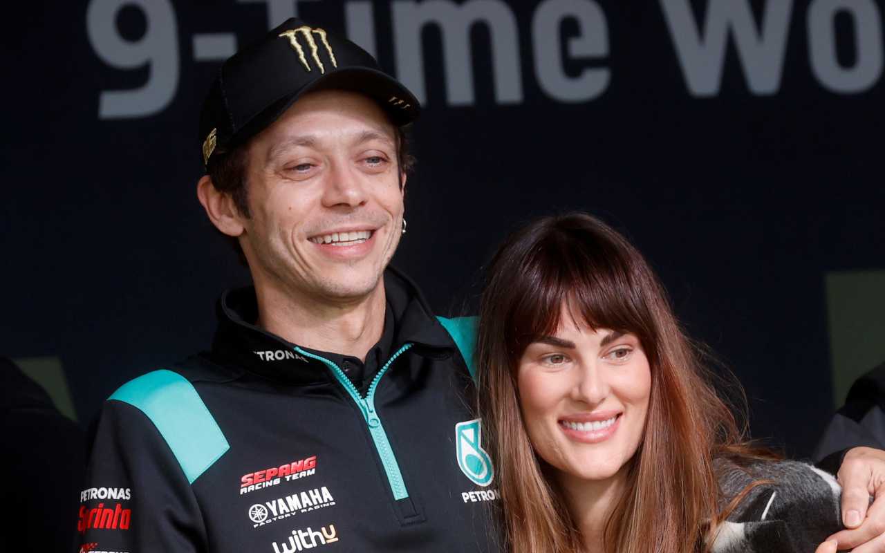 Valentino Rossi e Francesca Sofia Novello (Ansa)