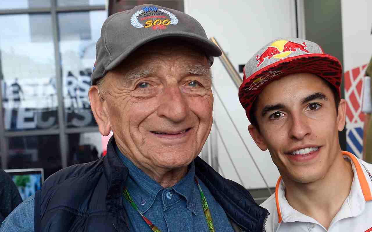 Carlo Murelli e Marc Marquez al Mugello nel 2018 (Honda Repsol HRC witter)