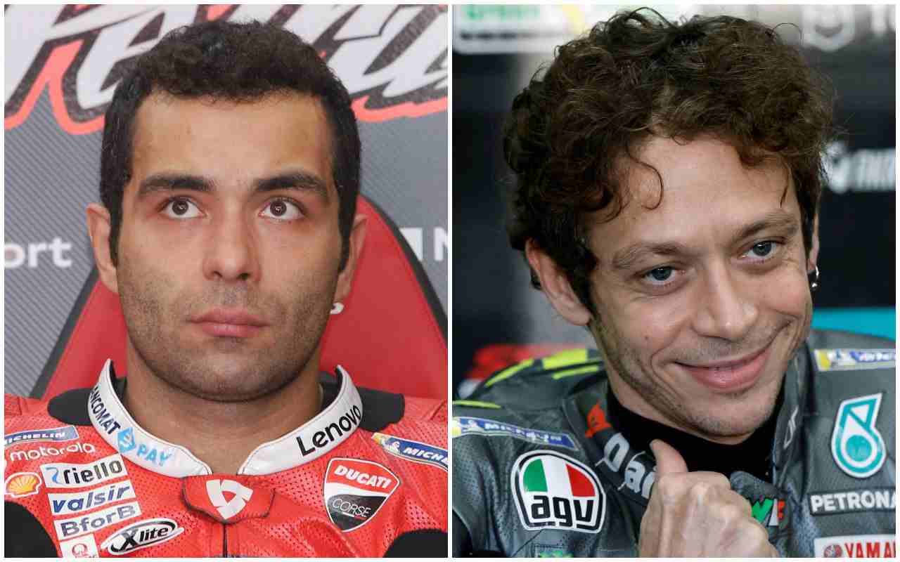 Danilo Petrucci e Valentino Rossi (ANSA)