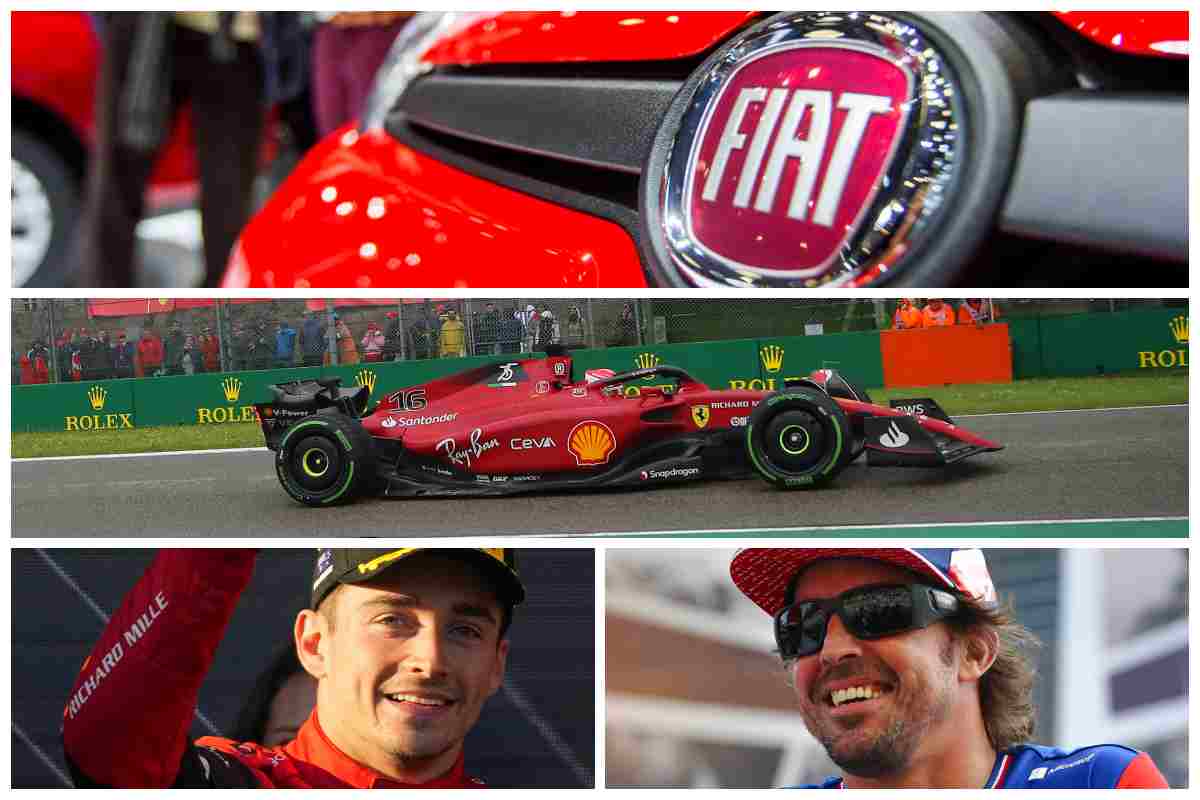 F1 Fiat Ferrari Leclerc Alonso (Ansa Foto)
