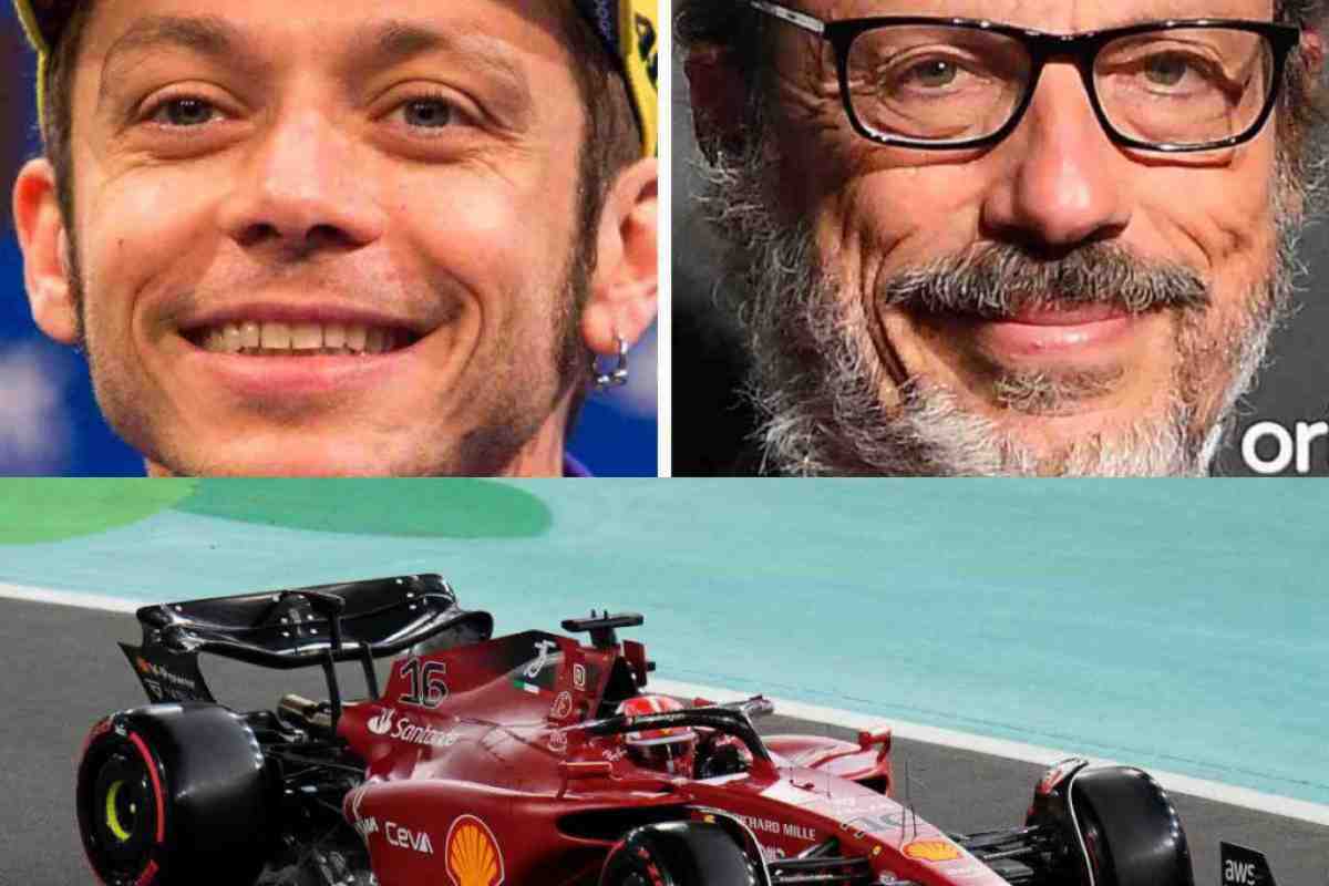Ferrari, Valentino Rossi e Guido Meda