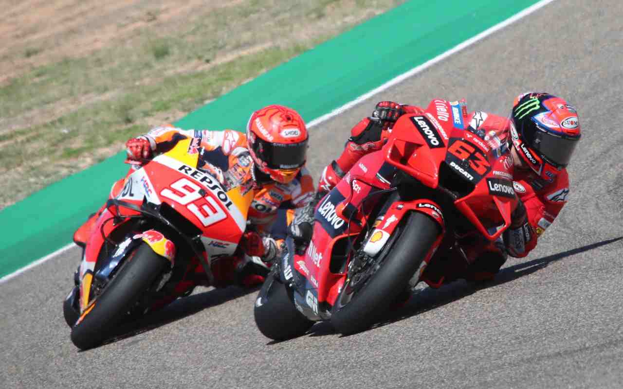 MotoGP, Ducati ed Honda (ANSA)