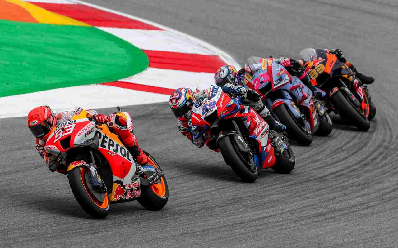 Una fase di gara in MotoGP (ANSA)