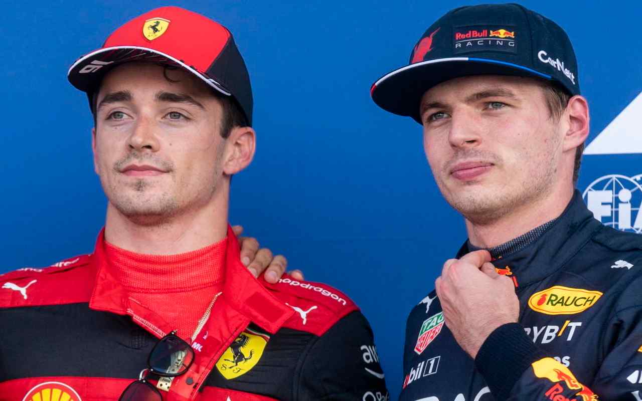 Charles Leclerc e Max Verstappen (ANSA)