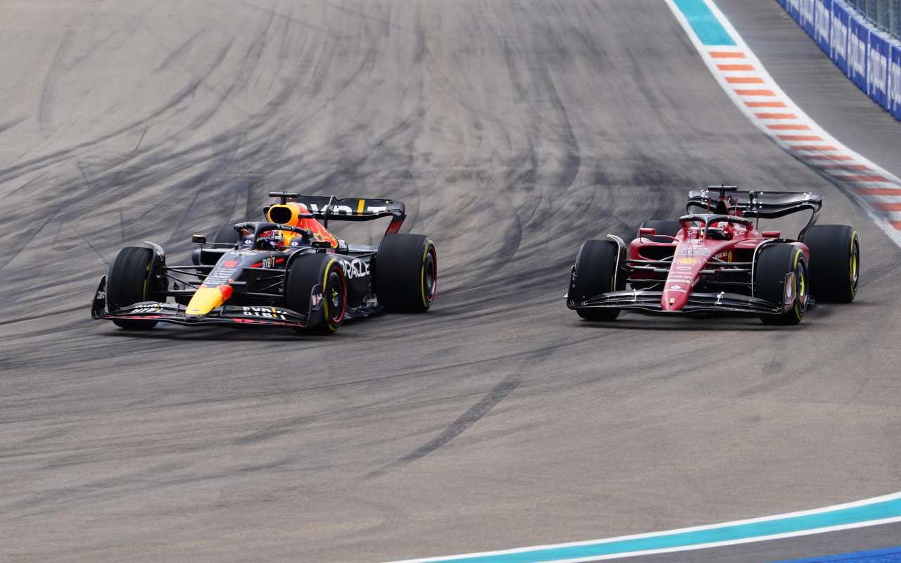 Red Bull e Ferrari in pista (ANSA)