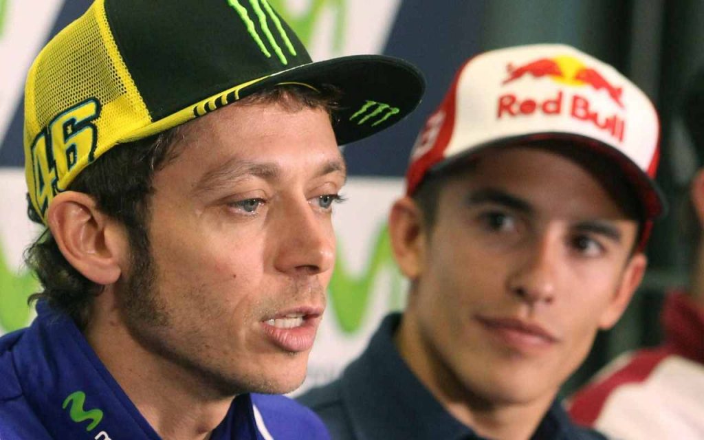 Valentino Rossi e Marc Marquez (Ansa Foto)