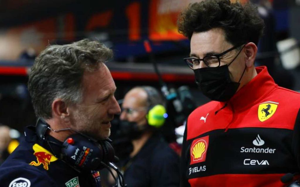 Mattia Binotto e Christian Horner 